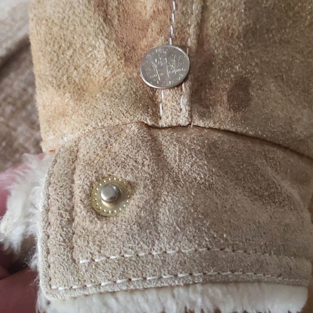 100% Suede Leather Jacket - Picture 12 of 13